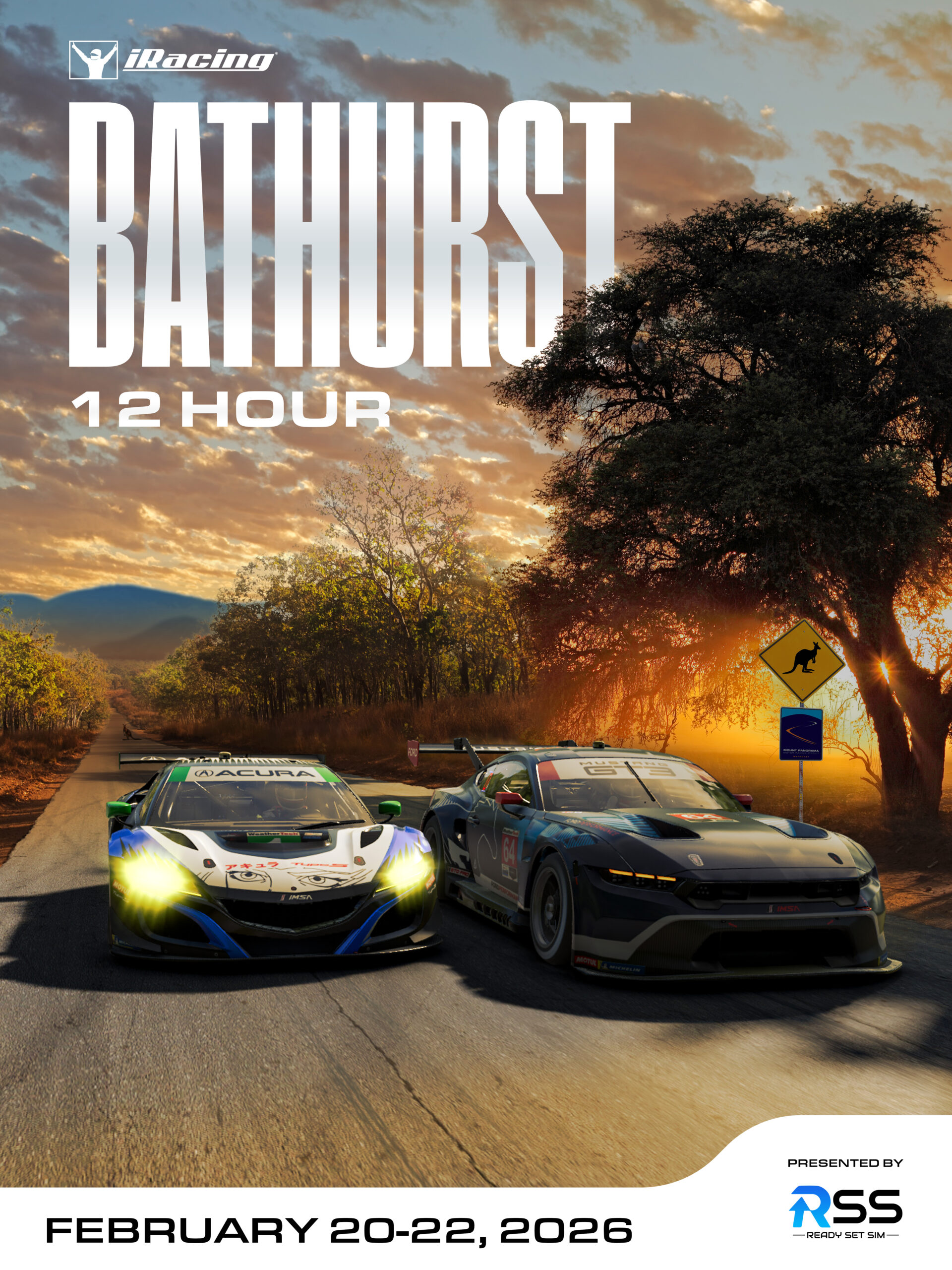 Poster 12 Horas de Bathurst SimRacing