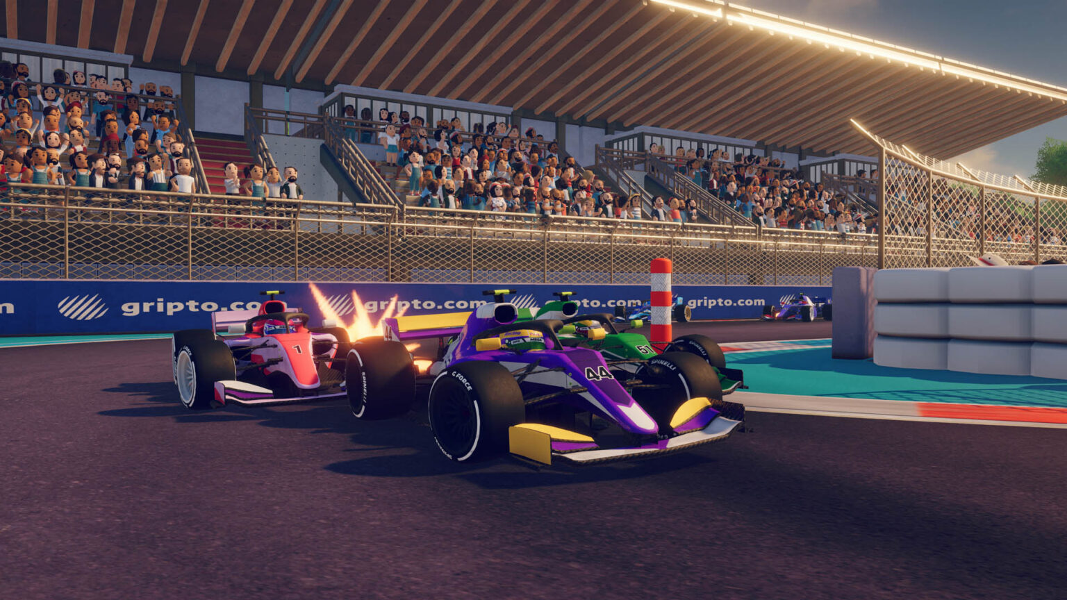 Monoplazas FIA Formula 4 compitiendo en iRacing Arcade