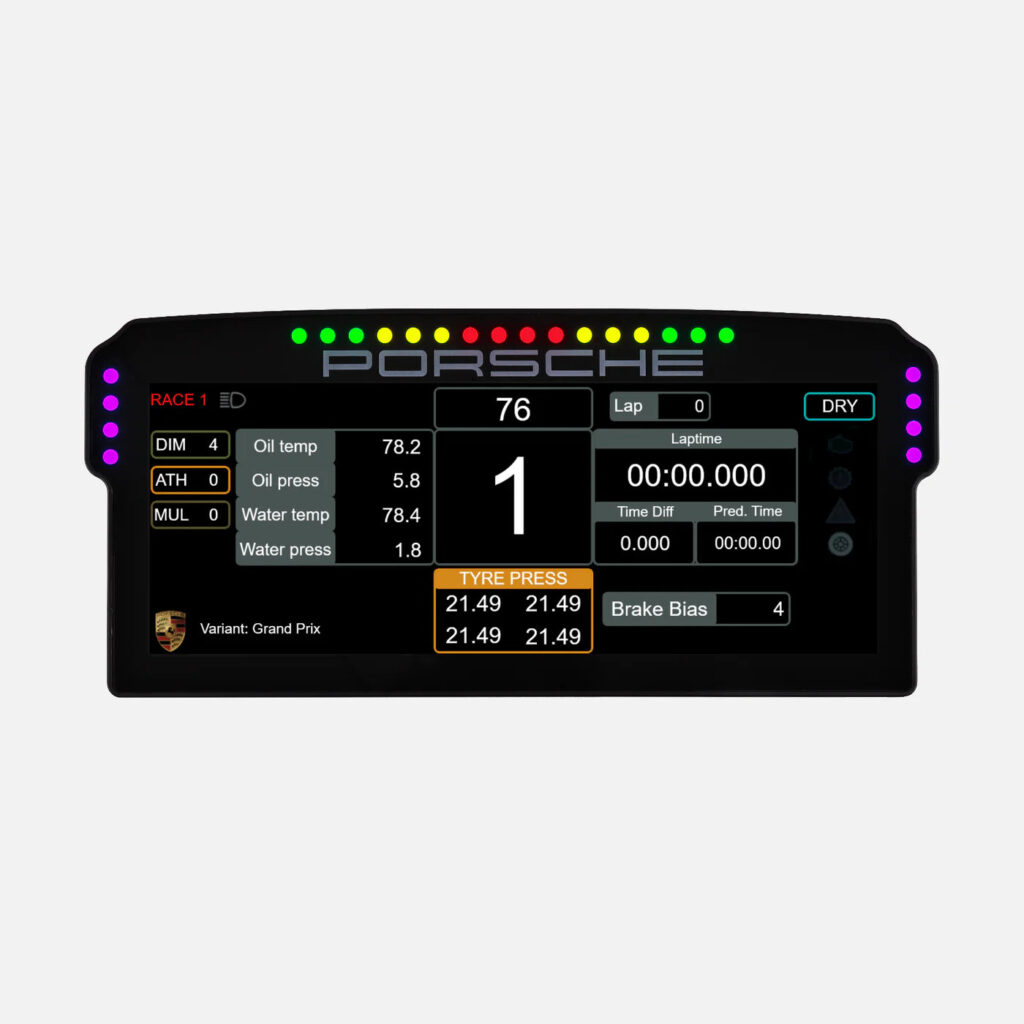 Sim-Lab Dashboard Porsche 911 GT3 Cup LCD 10,3 pulgadas
