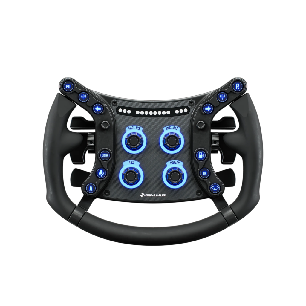 Volante Sim-Lab GTSL Pro GT de aluminio y fibra de carbono