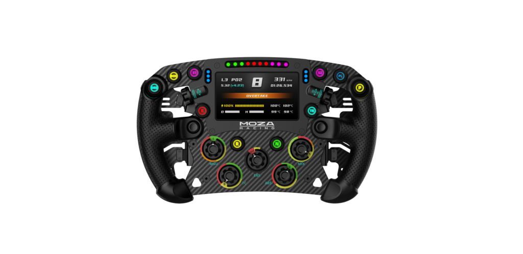 Volante MOZA FSR2 de fórmula de 280 mm con pantalla táctil