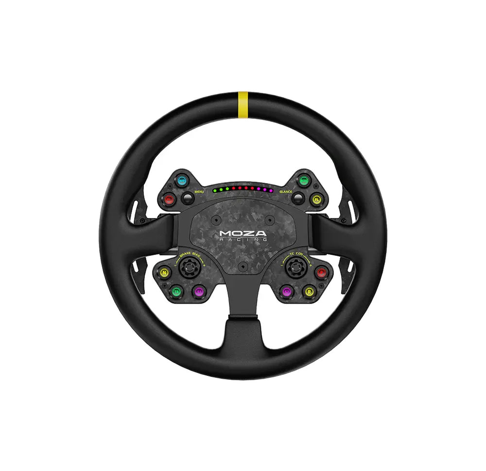 Volante MOZA RS V2 GT de cuero de 330 mm para simracing