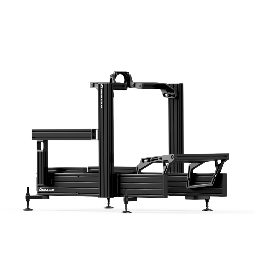 Sim-Lab P1X Ultimate cockpit de aluminio negro con montantes rectos