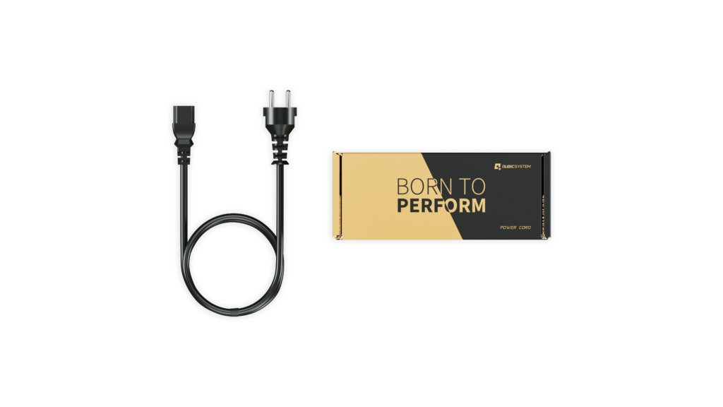 Cable de Alimentación tipo UE para Qubic System