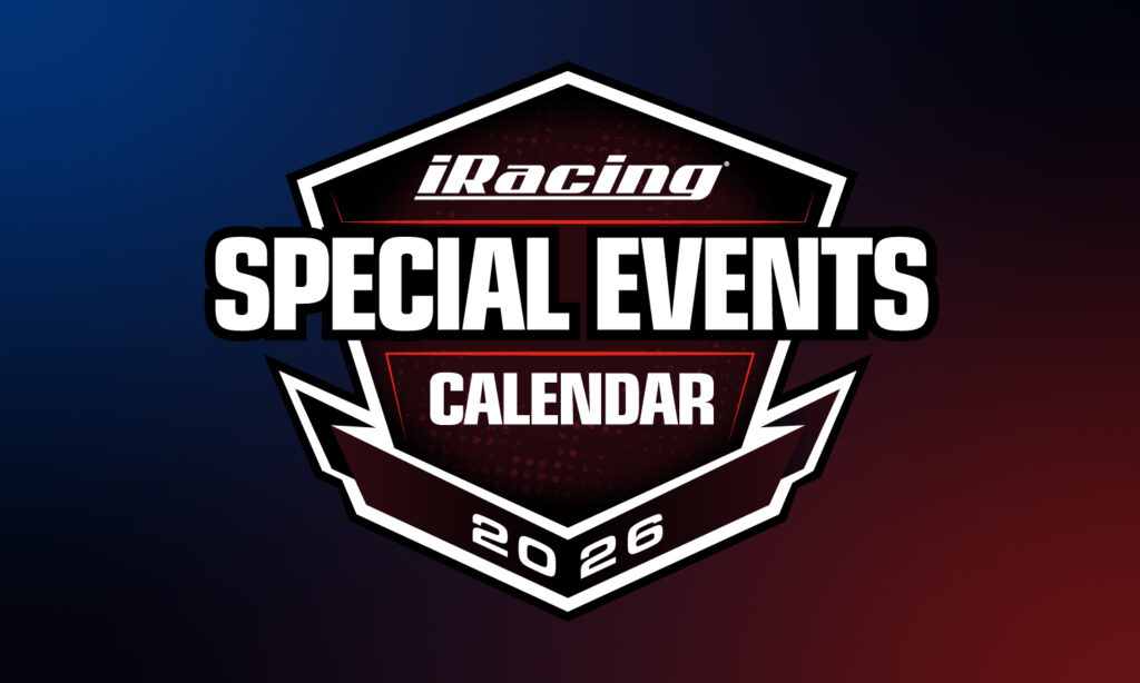 Emblema del calendario de eventos especiales de iRacing 2026