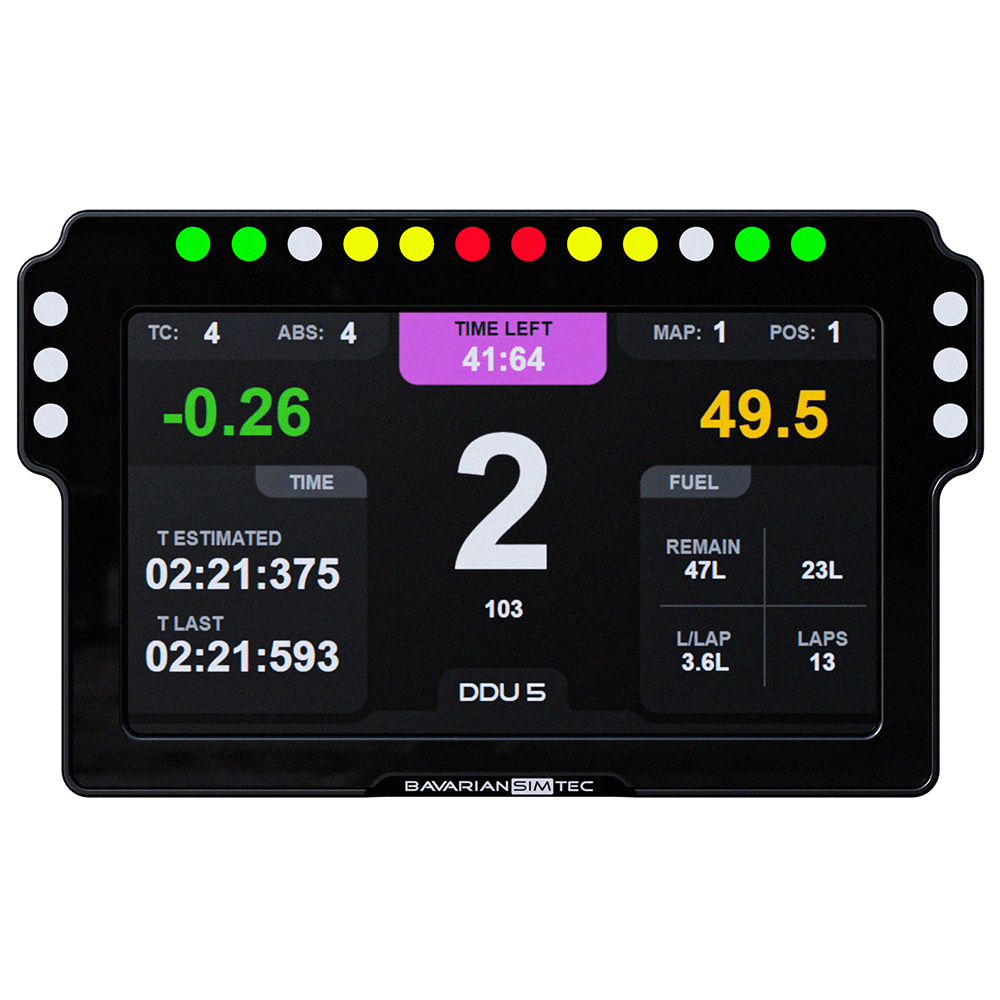 BavarianSimTec DDU5 – Dashboard 5" para Sim Racing