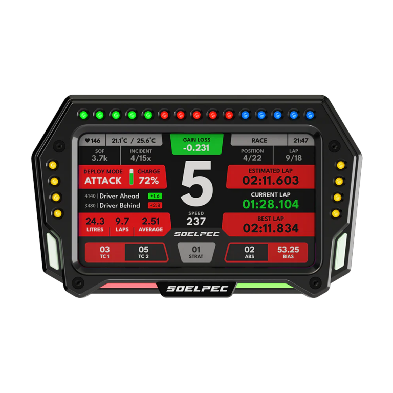 SOELPEC XR-5 Display – Dashboard táctil de 5 pulgadas