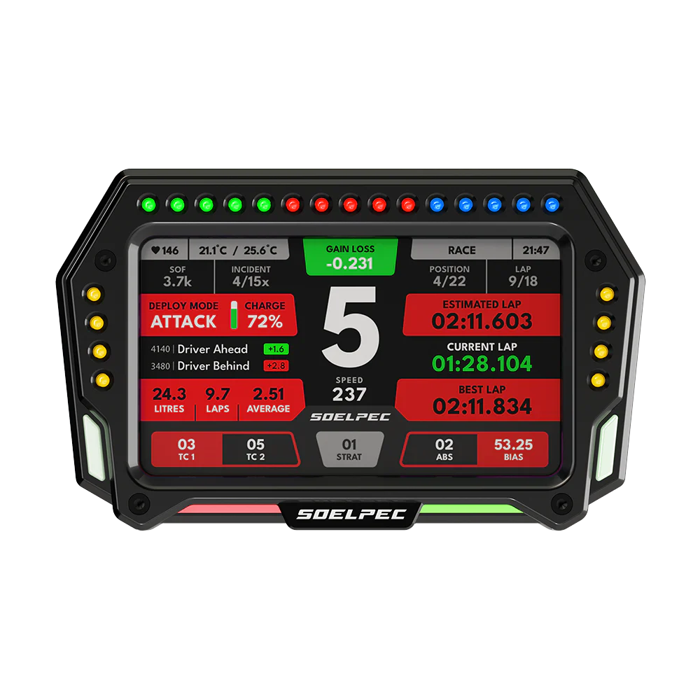 SOELPEC XR-5 Display – Dashboard táctil de 5 pulgadas