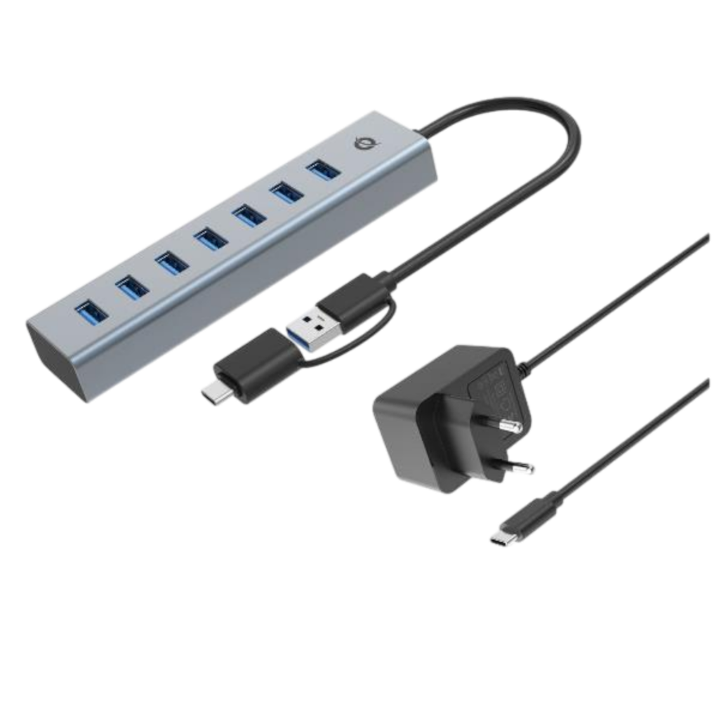 Conceptronic HUBBIES21GP Hub USB 3.0 de 7 puertos