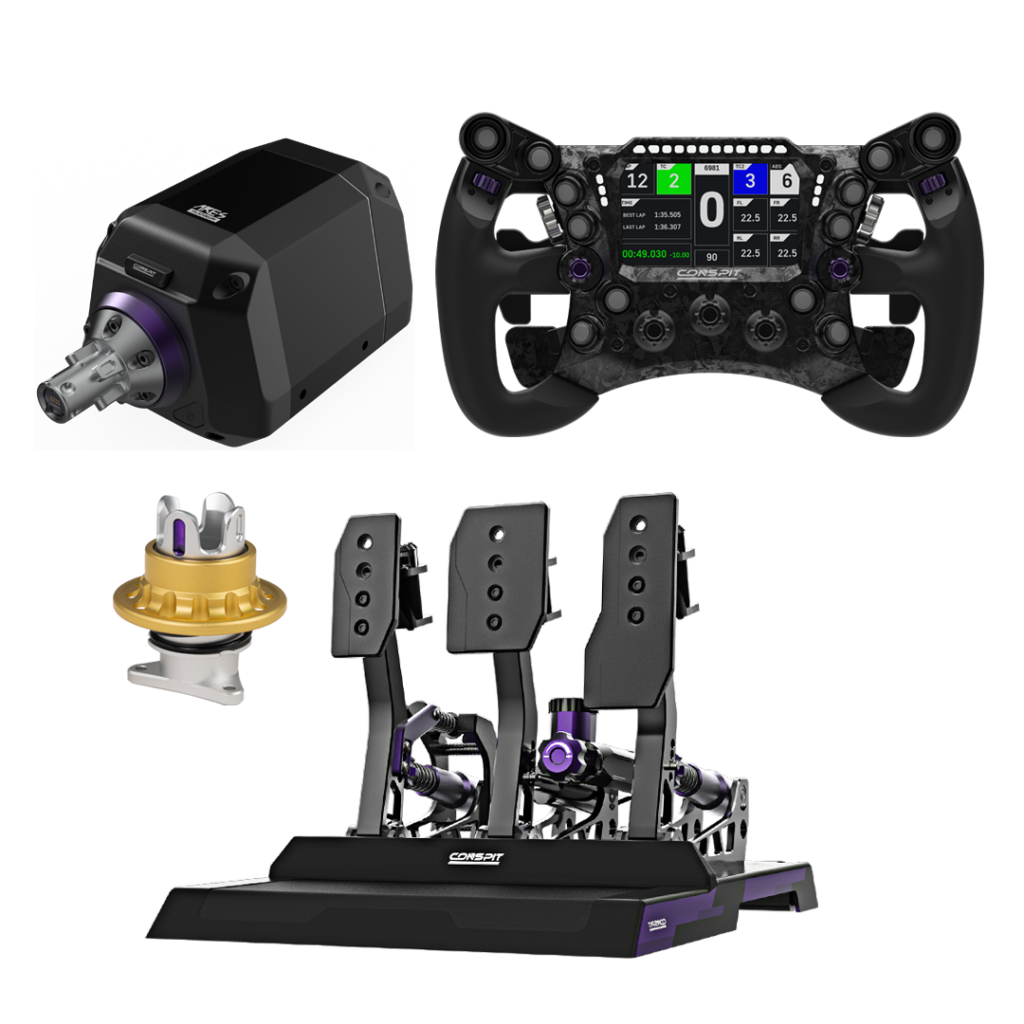 Pack Conspit Ares Platinum 20 Nm – Base DD y volante