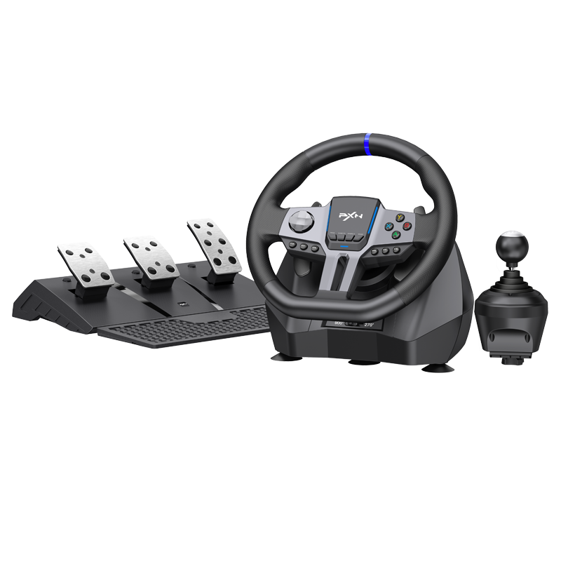 PXN V9 GEN2 270°/900° – Volante con Pedales y Shifter