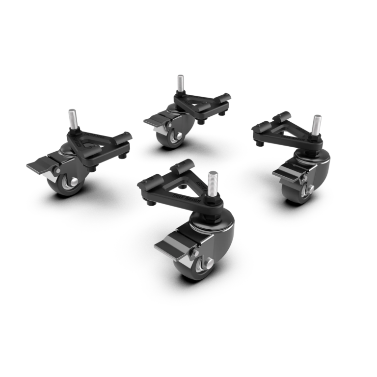 Trak Racer Ruedas con Freno 60 kg – Set de 4 para Cockpit