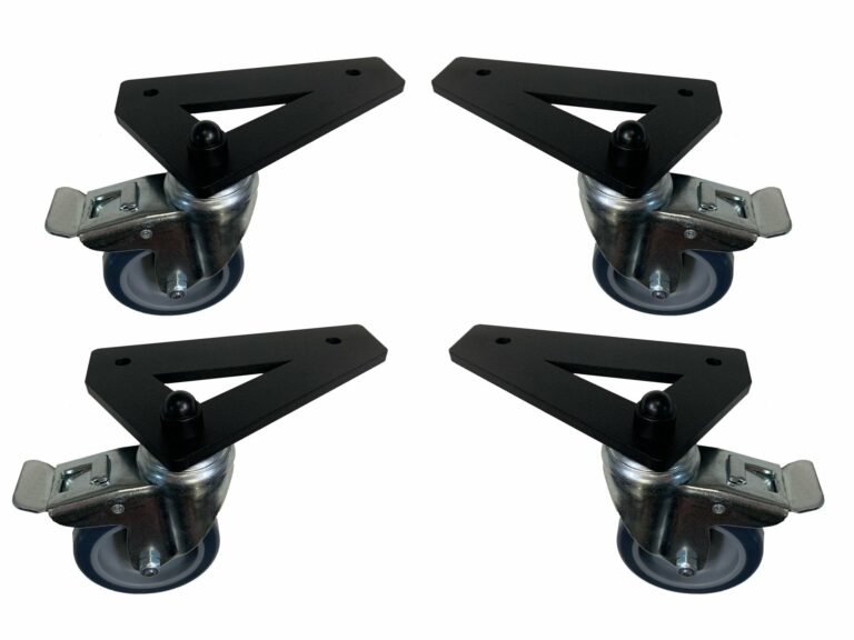 SimXPro Set de Ruedas 75 mm – Soportes con Freno