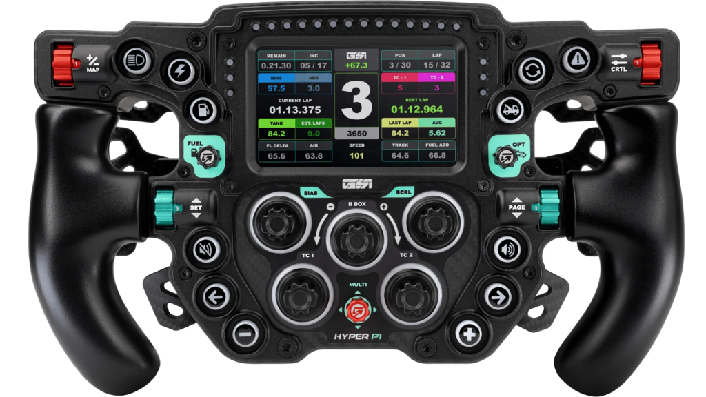 GSI Hyper P1 300 mm – Volante de Sim Racing con Pantalla