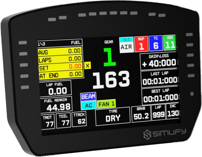 EPLAB DDX 6.8 – Dashboard Sim Racing 6,8″