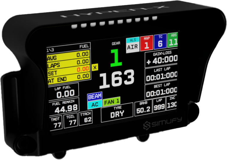 EPLAB Hyper-X 6.8 – Dashboard Sim Racing 6,8″