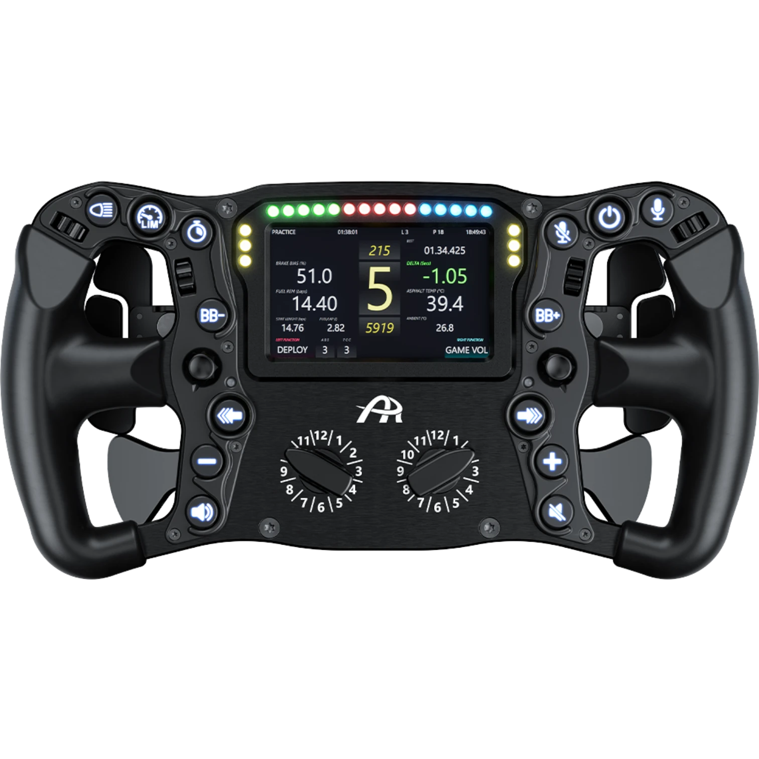 Ascher Racing Ultimate Black Edition – Volante con Dashboard